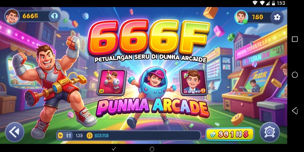 Tampilan utama gameplay 666F yang memukau dan penuh aksi.