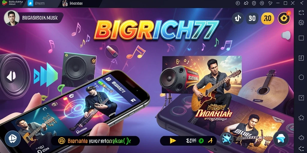 Gameplay <strong>BIGRICH77</strong> yang seru dan interaktif dengan berbagai lagu.