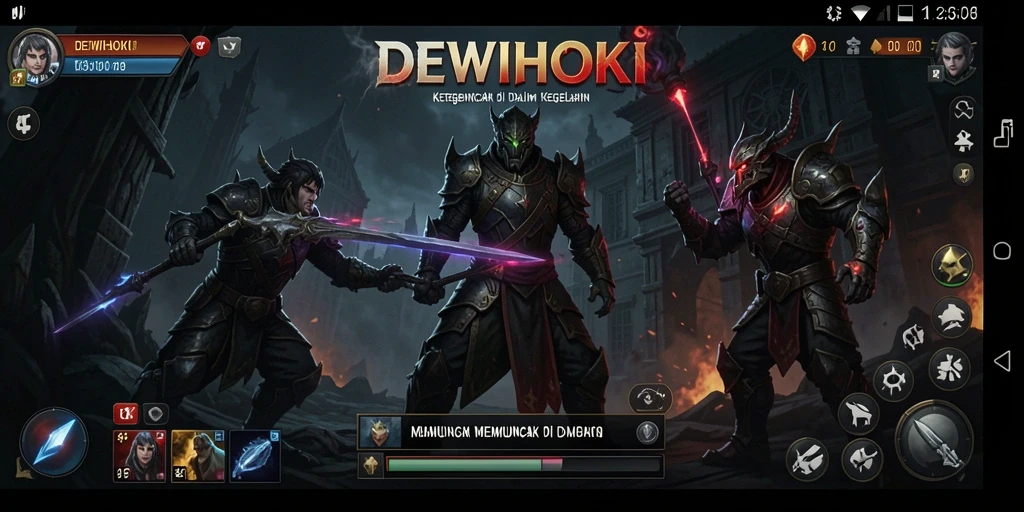 Screenshot gameplay DEWIHOKI menampilkan suasana menyeramkan dan menegangkan.