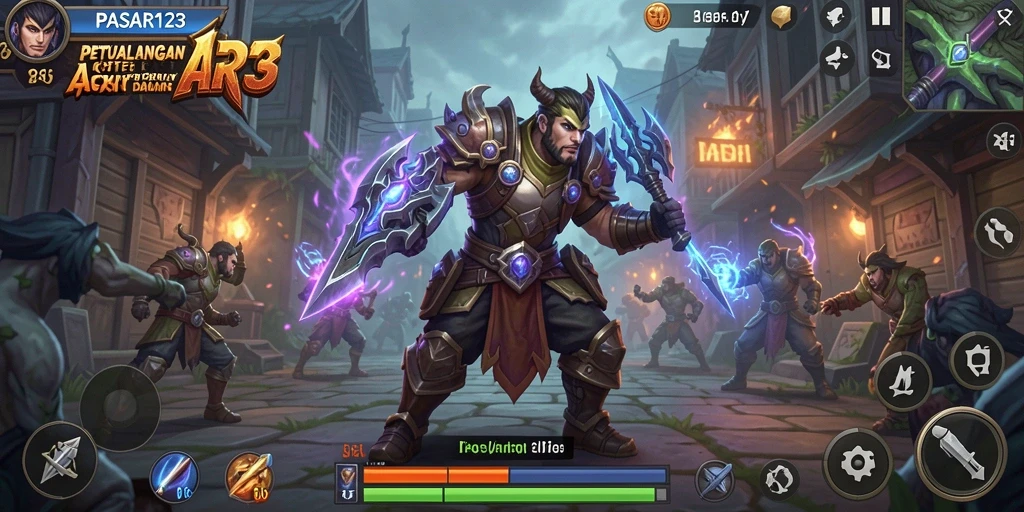 Tangkapan layar gameplay yang mendebarkan dari PASAR123.