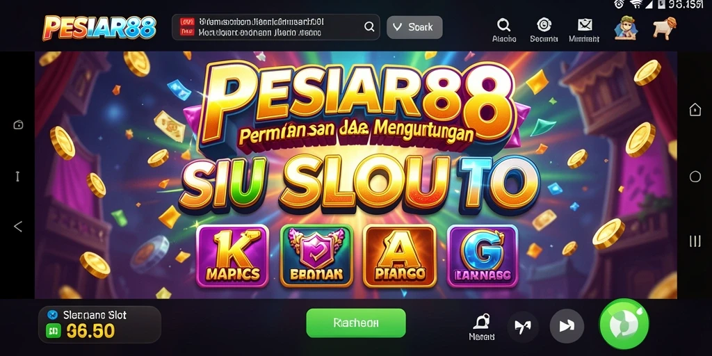 Gambaran tampilan gameplay Slot PESIAR88 yang menarik.