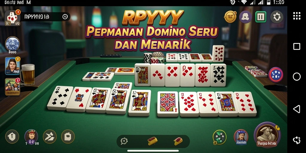 Tampilan utama gameplay RPYYY yang seru dalam permainan Domino.