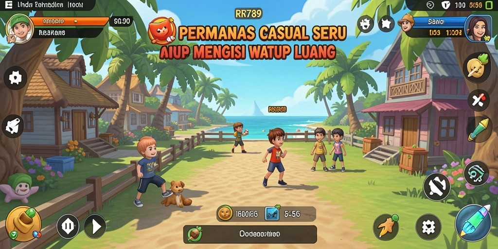 Screenshot gameplay RR789 menunjukkan keseruan level-level menarik.