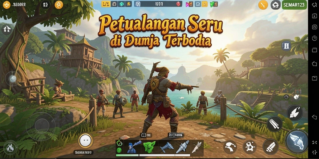 Tampilan gameplay <strong>SEMAR123</strong> yang menakjubkan di dunia terbuka.