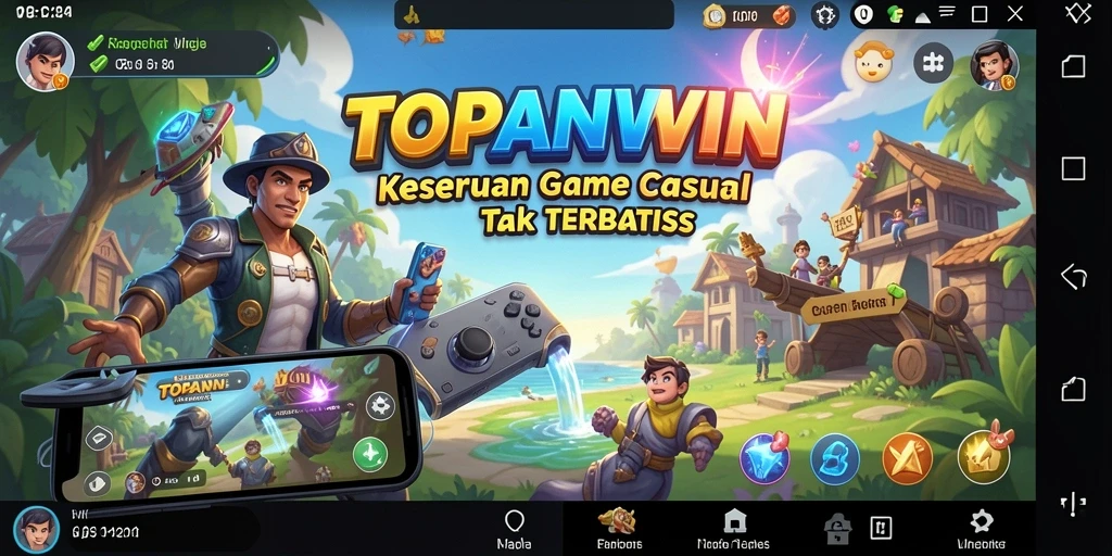 Screenshot utama TOPANWIN menunjukkan gameplay yang menyenangkan dan interaktif.