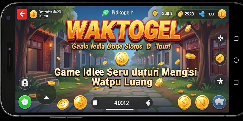 Screenshot utama WAKTOGEL menampilkan gameplay yang dinamis dalam genre Idle.