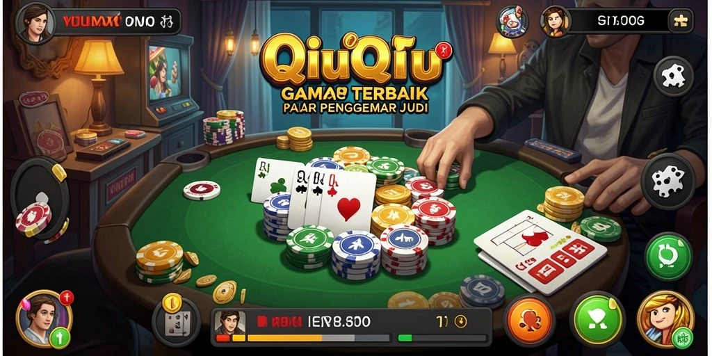 Gameplay seru dalam YUMETOTO menunjukkan taruhan QiuQiu yang mendebarkan.